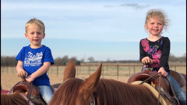 Case and Channing riding