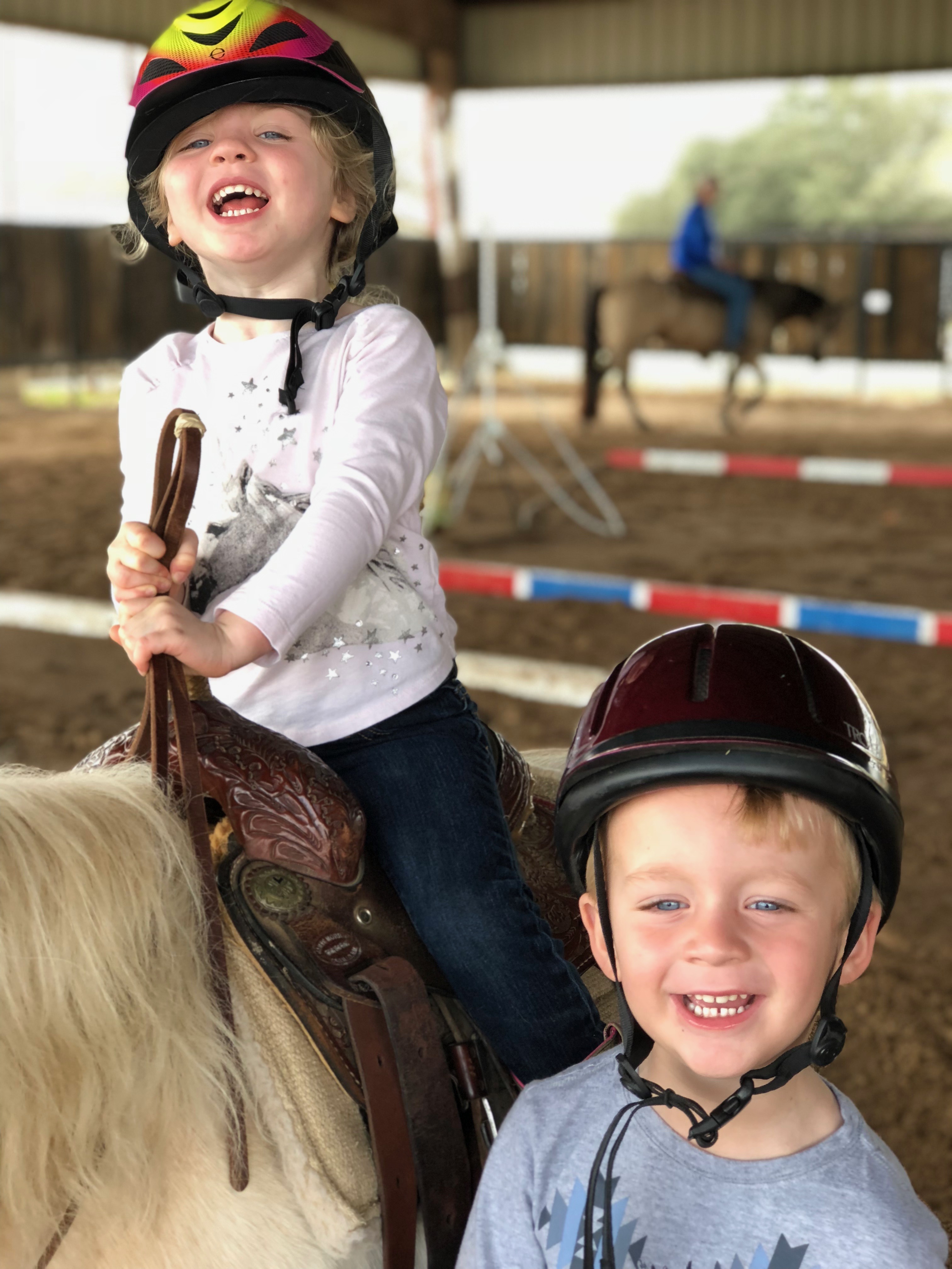 pony fun with Channing and Case