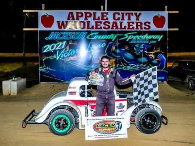Jackson County Speedway Racer Rewards Winner Steve Partin