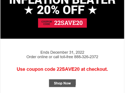 Inflation beater - 20% off AERA goodies