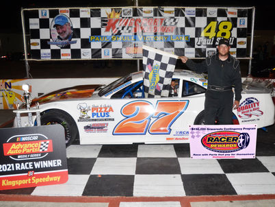 Kingsport Speedway Racer Rewards Winner Rusty Clendenin