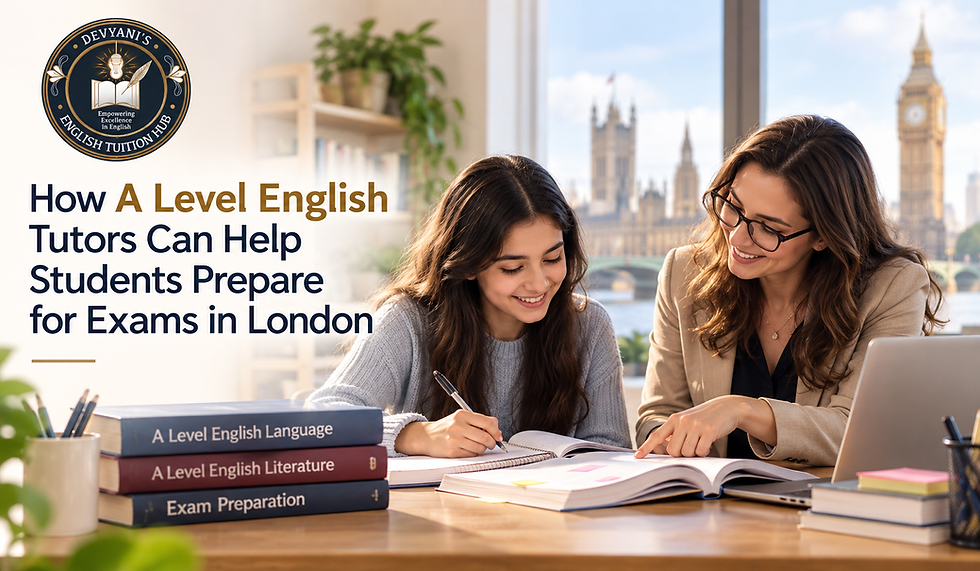 How A Level English Tutors Can Help Students Prepare for Exams in London