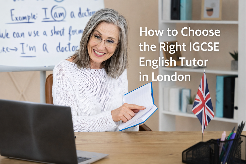 igcse english tutor london
