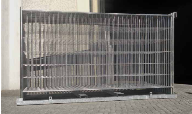 Thumbnail: 025/V/Z vertikalni nosilec za skladiščenje in transport gradbiščne ograje