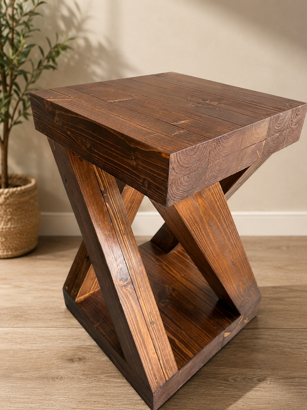 Thumbnail: Handcrafted Wooden Side Table