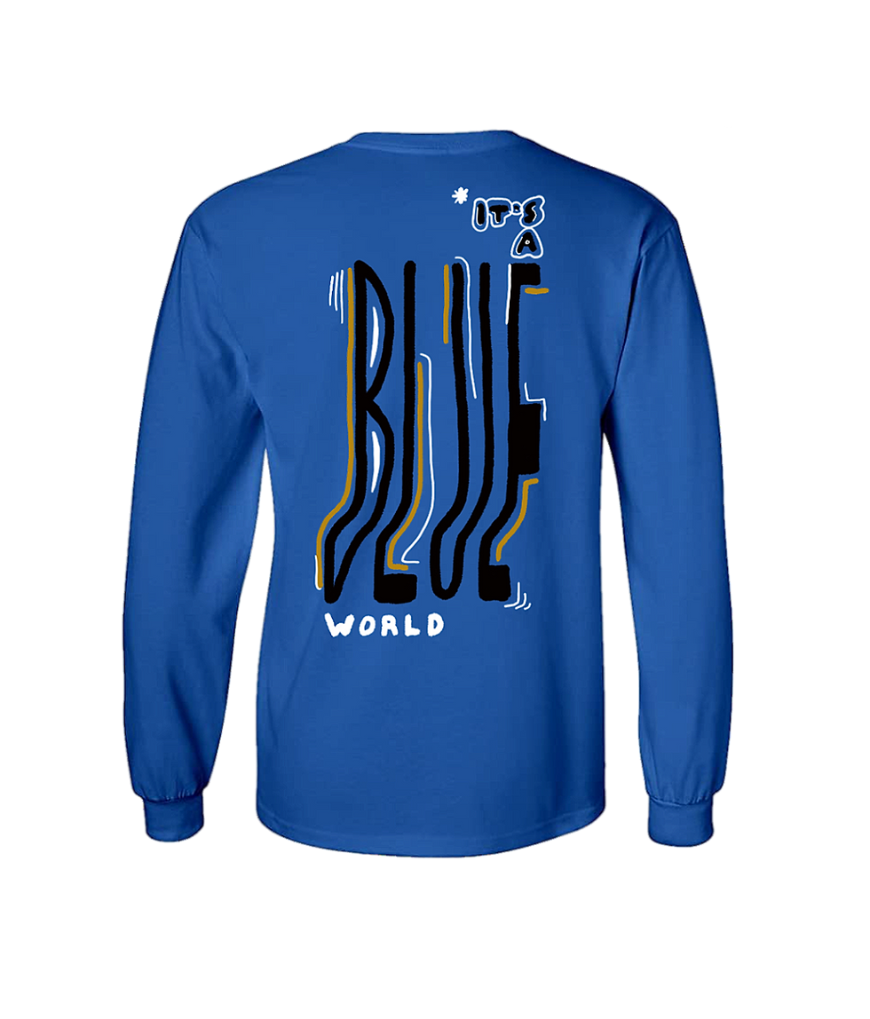 *blue world longsleeve tee.