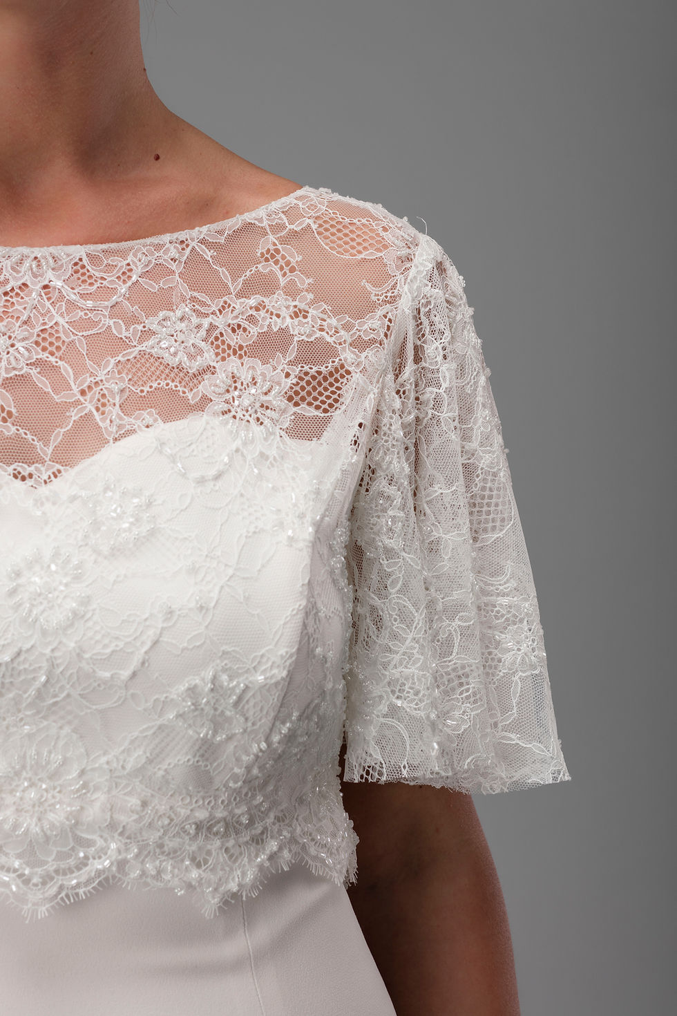 Thumbnail: Wedding dress Nina close front