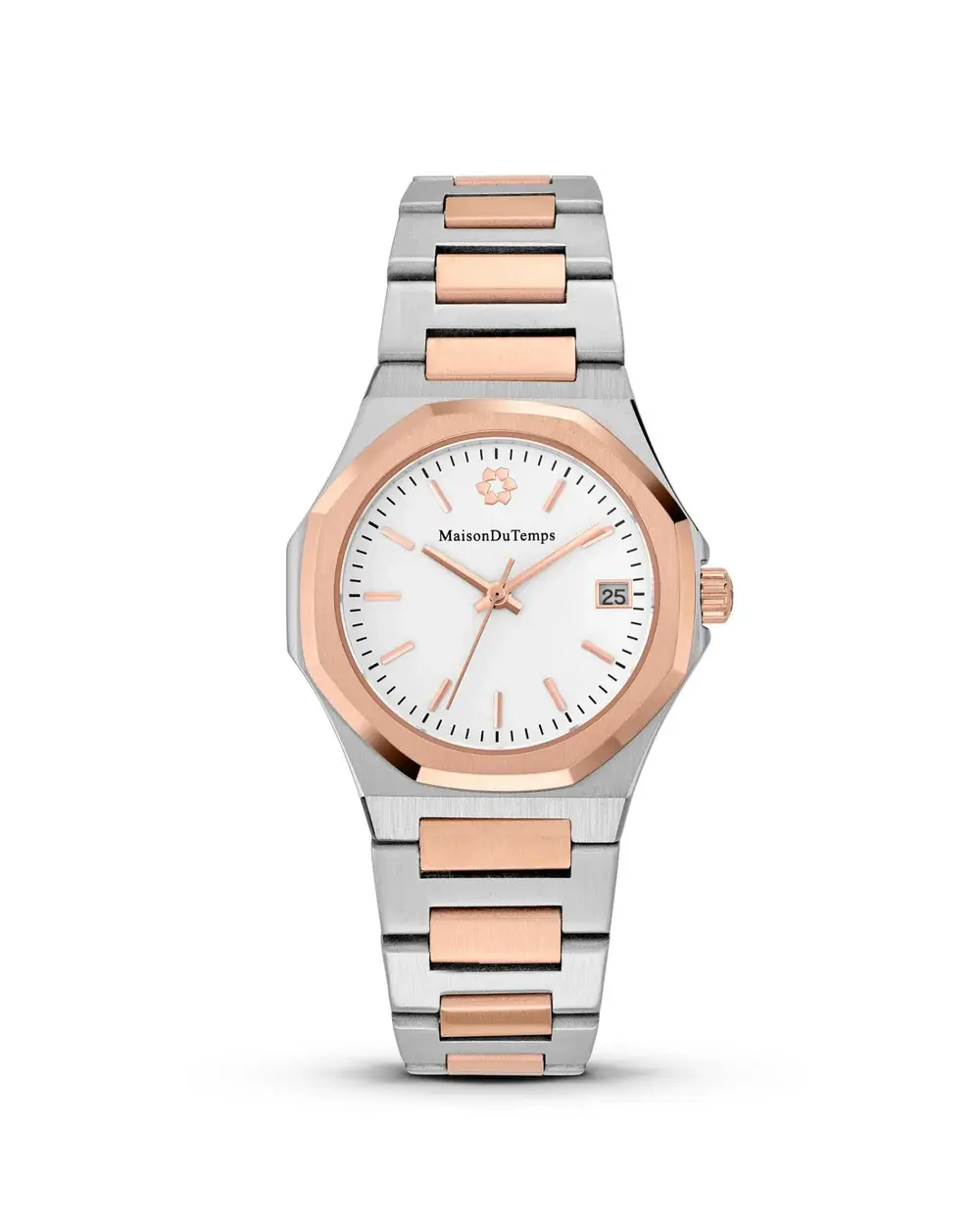 Montre MTGAMMA BLANC ACIER ROSE