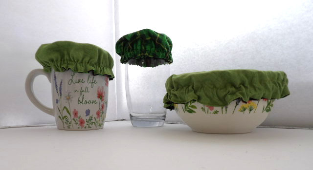 Thumbnail: Bowl Bonnets Handmade - Set of 3 Reversible, Washable