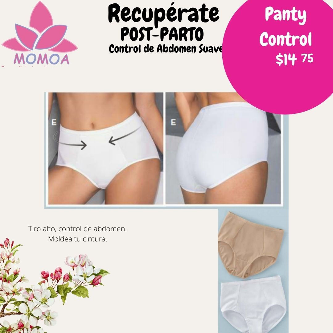 Panty postparto y Panty Maternal Control Abdomen