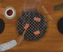 ASOT026 Tomoko Aso _Yakiniku_ 23x19 Oil on Canvas 2019WEB.JPG