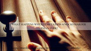 Image of a person resisting temptation with prayer and spiritual determination