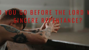 Image of a person praying with sincerity and humility before the Lord