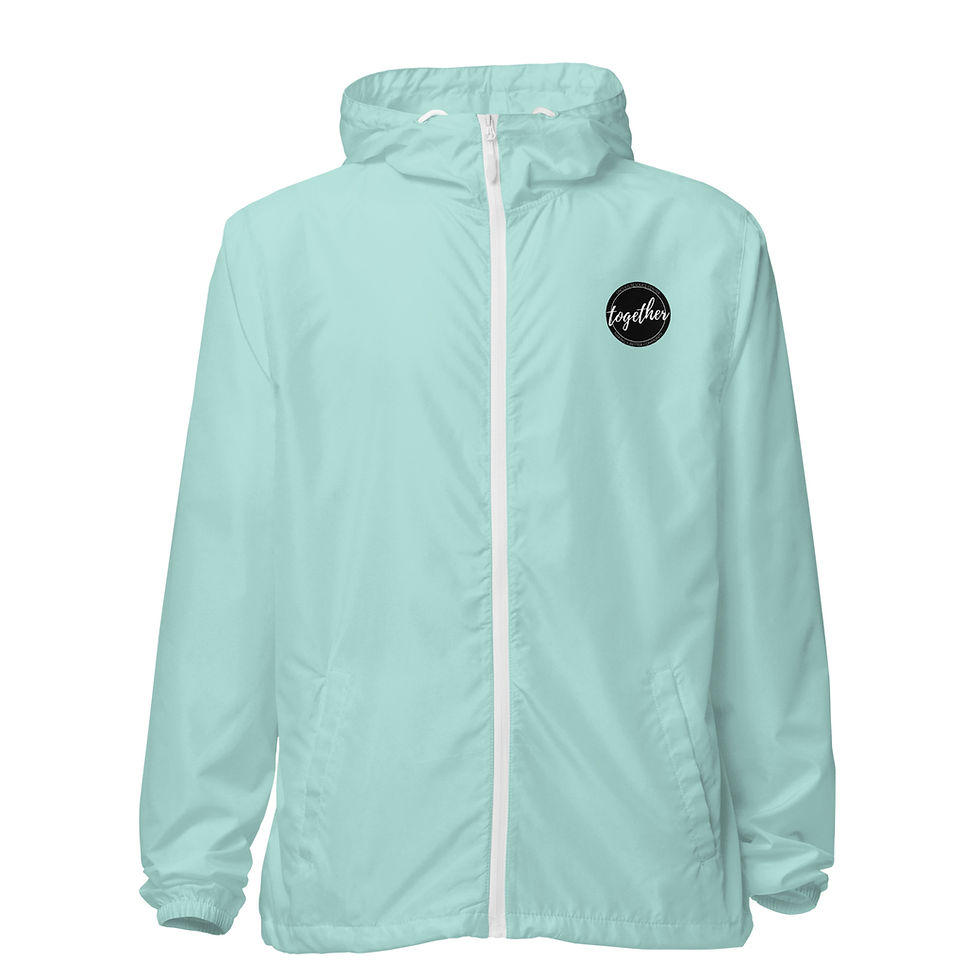 Thumbnail: Unisex lightweight zip up windbreaker