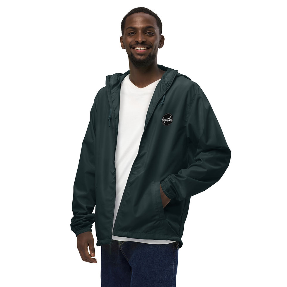 Thumbnail: Unisex lightweight zip up windbreaker