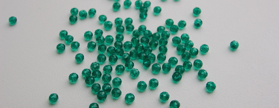 Grønne Kubisk Zirkonia perler