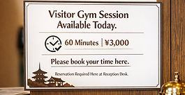 Visitor Gym Use in Gion, Kyoto