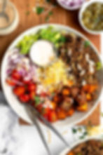 Sweet Potato Burger Bowl