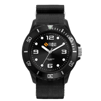 black branded sports watch