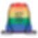 RPET rainbow drawstring bag