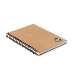 Stone paper notebook with green recycle logo