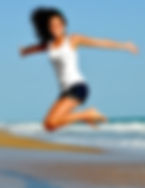 Girl jumpin for joy, Energy Booster healing sesso