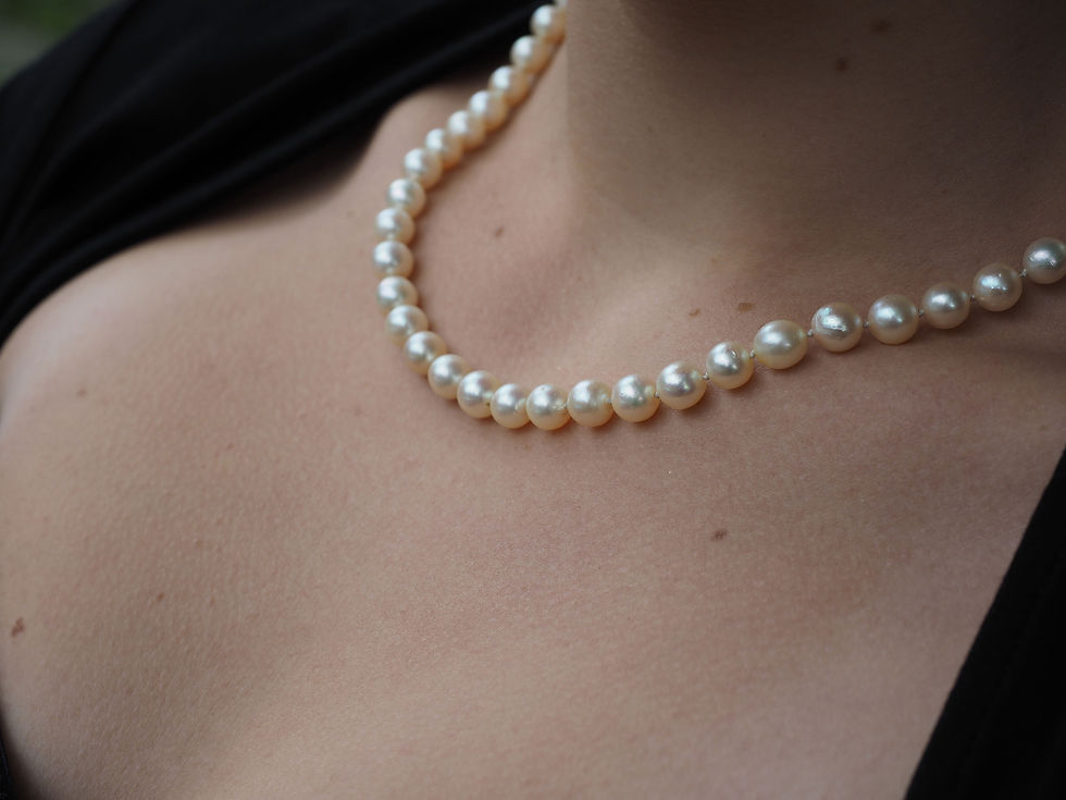 Pearl Necklace Closeup