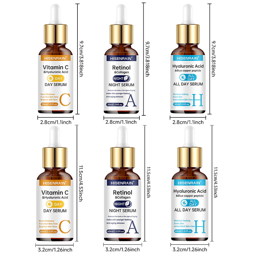 Thumbnail: HISENRAIN Vitamin C + Retinol + Hyaluronic Acid Serum Duo | Anti-Aging Brighteni