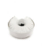 rabbit pillow collar white front view