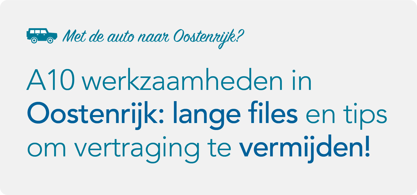Lange files door A10 werkzaamheden in Oostenrijk, verkeer staat stil op snelweg