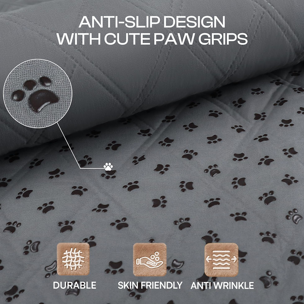 Thumbnail: Luciphia 100% Waterproof Couch Cover Blanket for Dogs Anti-Slip Pet Couch Pro...