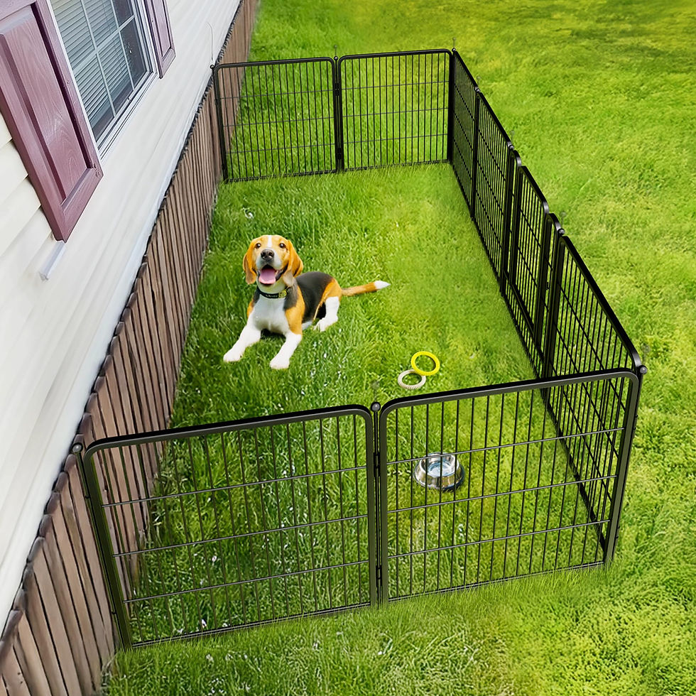 Thumbnail: FXW Rollick Unleashed Dog Playpen for Indoor, Yard, RV Camping, 32 inch 8 Pan...