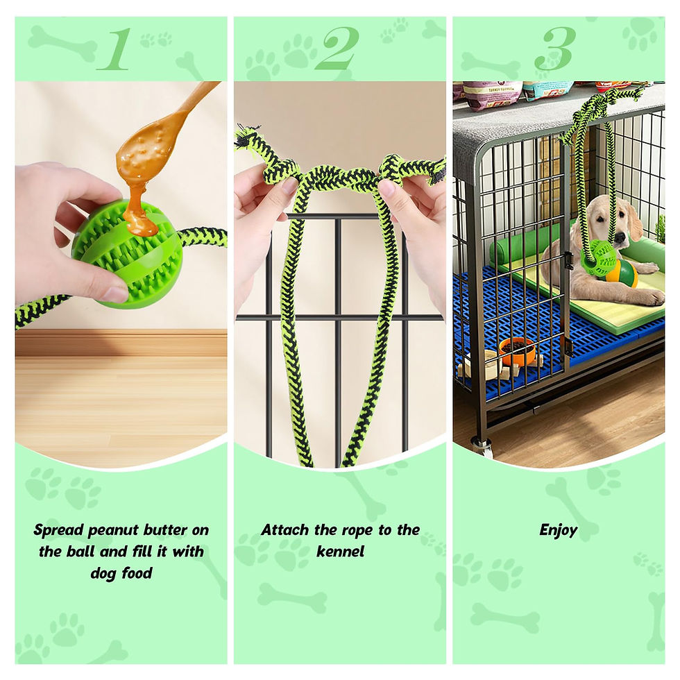 Thumbnail: MVSSP Engaging Chew Toys for Dogs - Puppy Crate Training Aids, Puzzle Treat D...