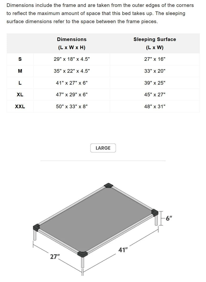 Thumbnail: K9 Ballistics Chew Proof Elevated Cooling Dog Bed - Made for Aggressive Chewe...