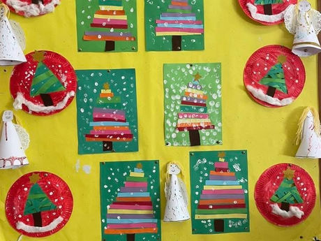 Autism Class Christmas Art