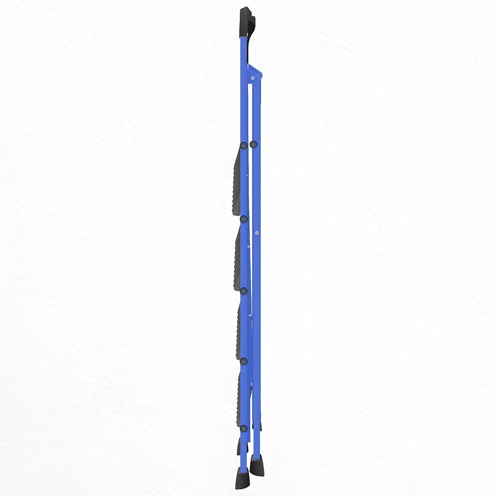 Thumbnail: TNT Global Foldable Step Ladder – 3 to 7 Step Anti-Skid Ladder for Home, Office 