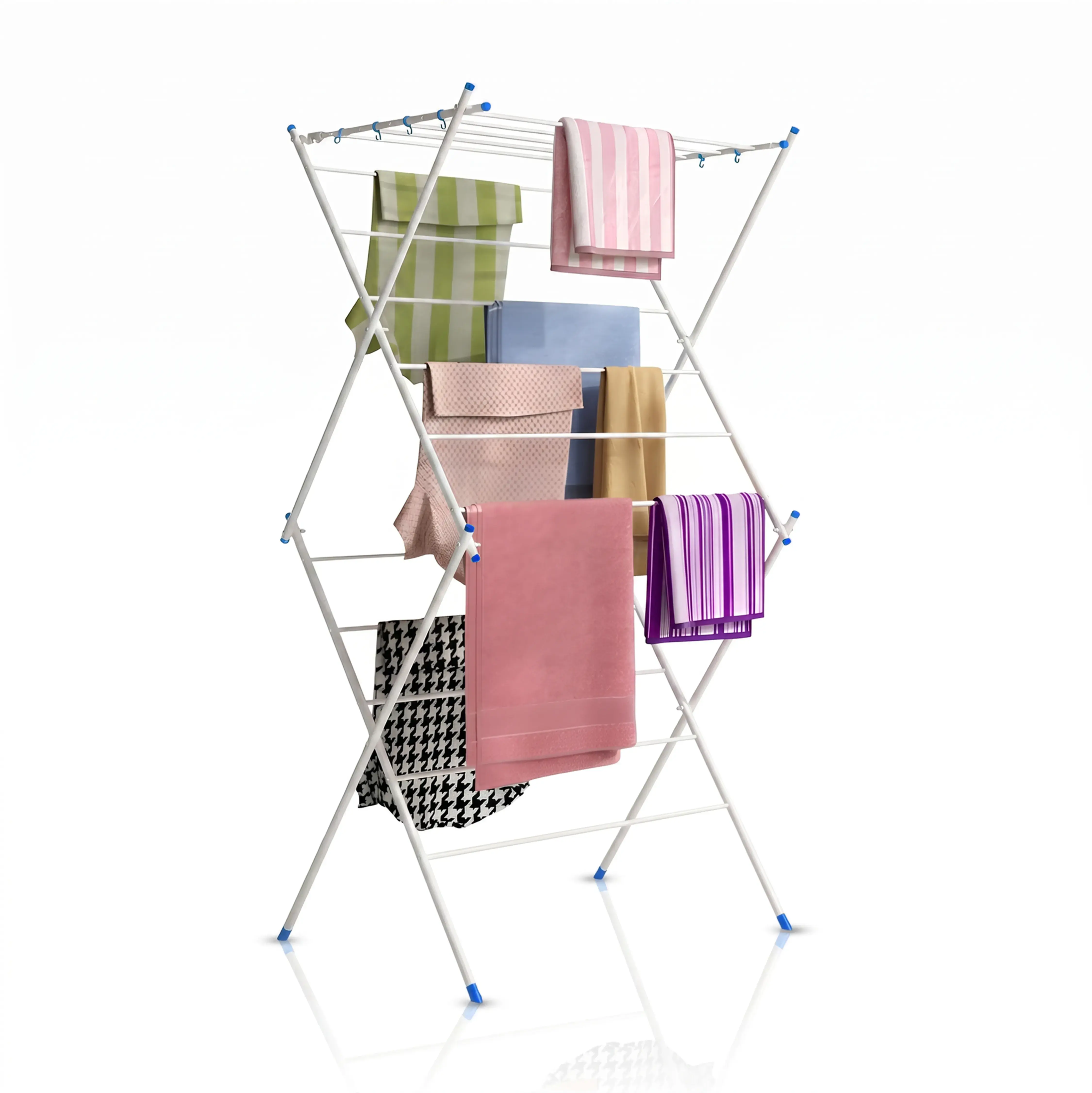 TNT Foldable Clothes Drying Stand for Home| Space-Saving Multi-Tier Laundry Rack
