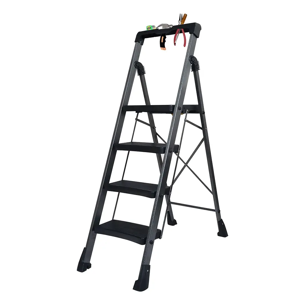 Thumbnail: TNT – The Next Trend Metal Folding Ladder with Tool Tray 