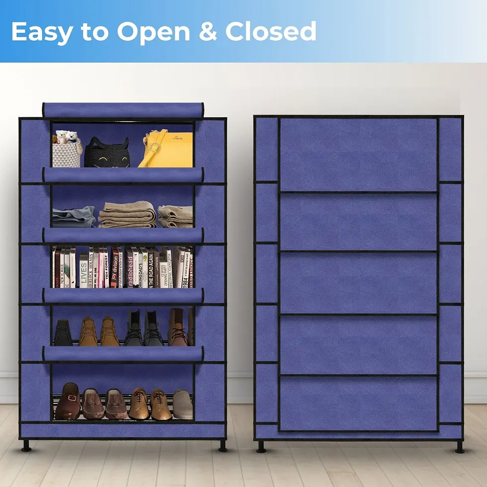 Thumbnail: TNT Shoe Rack Organizer for Home | 3 to 6 Shelf Multi-Tier Shoe Storage Rack 