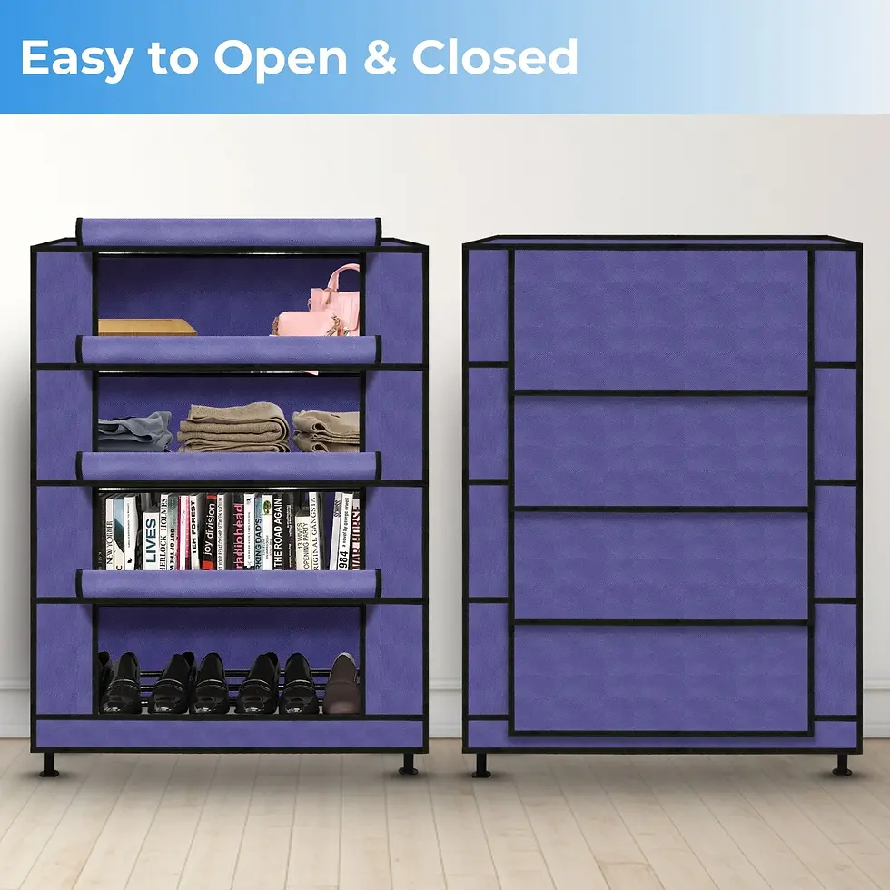 Thumbnail: TNT Shoe Rack Organizer for Home | 3 to 6 Shelf Multi-Tier Shoe Storage Rack 