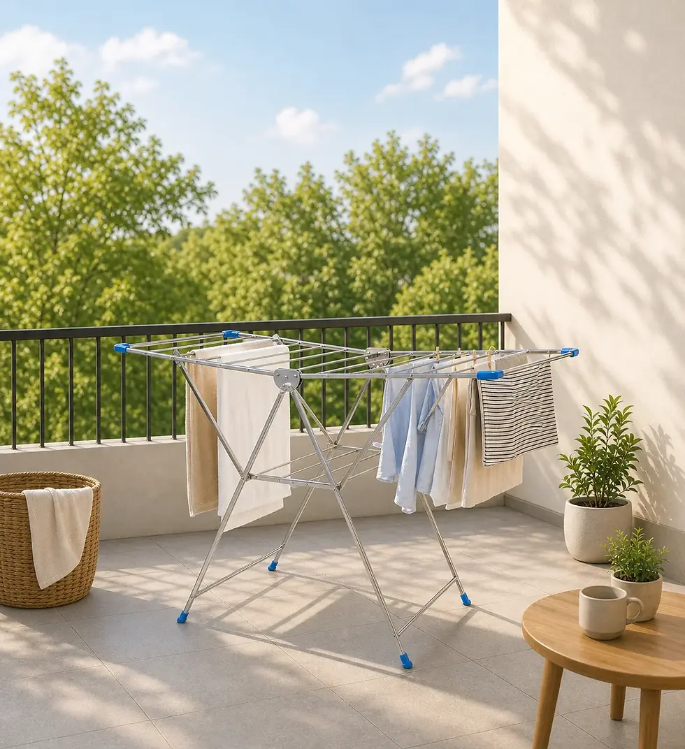 Thumbnail: Stainless Steel Foldable Clothes Drying Stand | Heavy Duty Laundry Drying Rack 