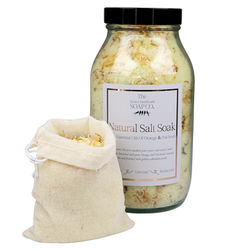 Orange & Patchouli Salt Soak With Teabag