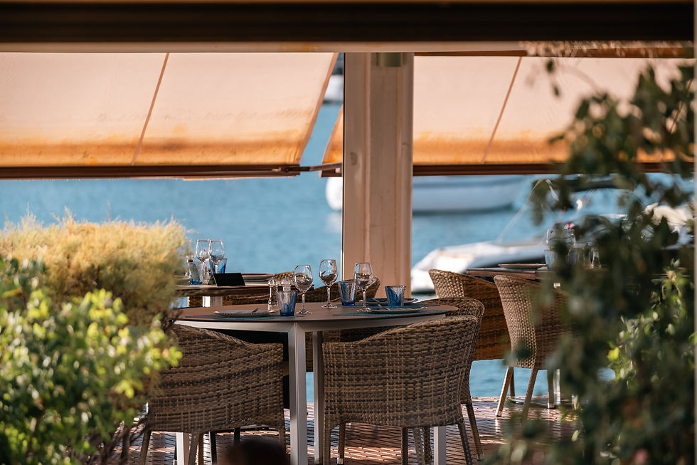 Waterside dining at Nacra, Port Andratx