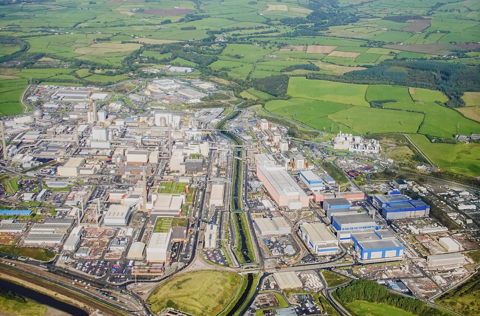 Figure 1: Bird's-eye view of the Sellafield complex (The Beacon Museum, 2024)