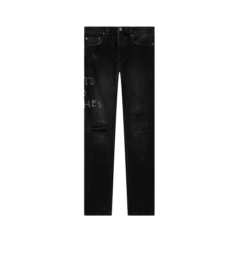 Ksubi Wolfgang Jean 'Riches Trashed Black'