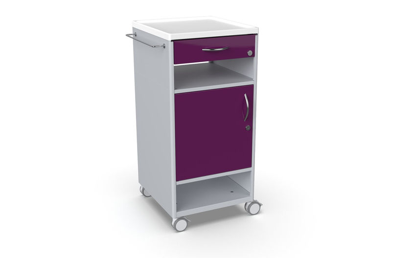 kovový nočný stolík
nemocničný stolík
nočný stolík