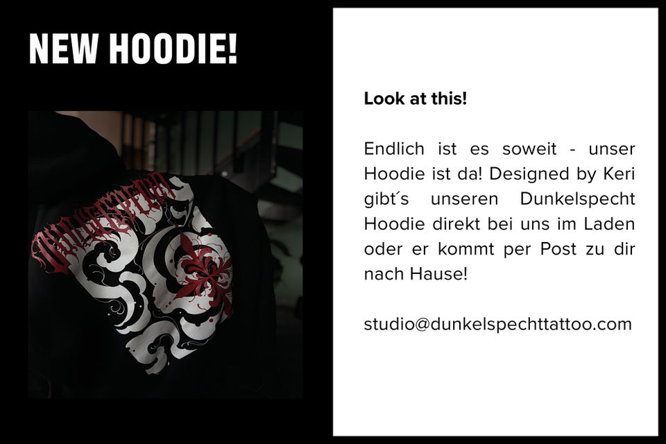 Neue Hoodies von Dunkelspecht Tattoo Graz