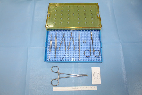 Stainless steel microsurgery kit | MicrosurgeryTraining