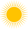 sun icon representing the solar energy 