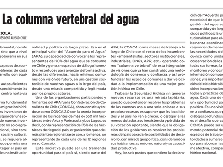 Conca 2.0: La columna vertebral del agua